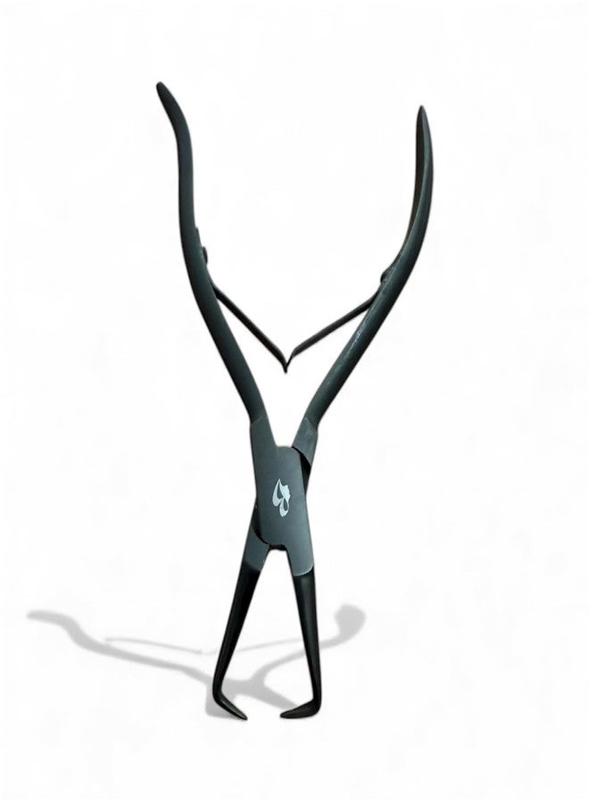 MIRACLE 5.5” Hair Extension Bead Remover Pliers – Non-Slip Double Spring Handle – Stainless Steel Microlink Beads Opener Plier – Fits All Hair Beads – Salon & DIY Use, Black - Image 2